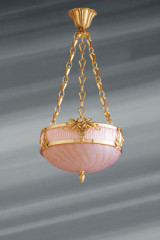 Suspension rose style romantique décor végétal - Suspension by Lucien Gau
