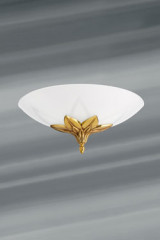 Ramses romantic sconce glass and brass - Wall lights by Lucien Gau