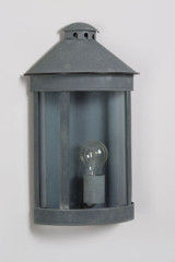 Applique demi-cylindre pour l'extérieur vieux zinc Luxembourg - Applique d'extérieur by Lum’Art