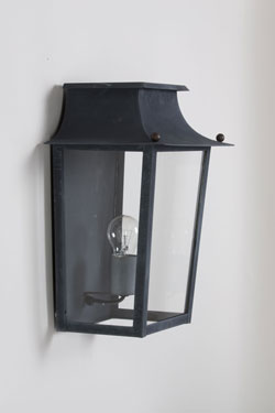 Applique d'extérieur 19ème finition vieux zinc Passy