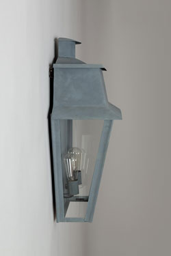 Applique géante d'extérieur en vieux zinc Bordeaux