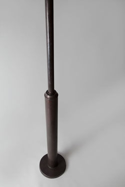 Outdoor floor lamp 19th century old brass Cour Cheverny