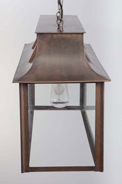 Large black rectangular outdoor lantern Marco Polo