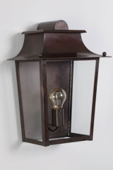 Alma outdoor lantern with patinated brass finish - Exterior wall lights by Lum’Art
