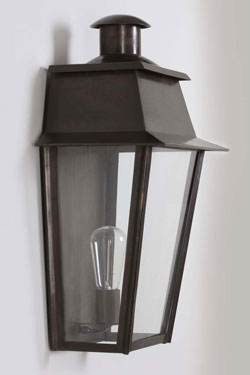 Antique black metal outdoor wall lamp Bordeaux 