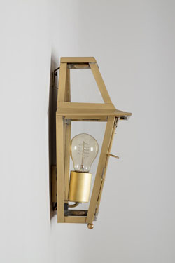 Brushed brass exterior wall light Pont-Neuf