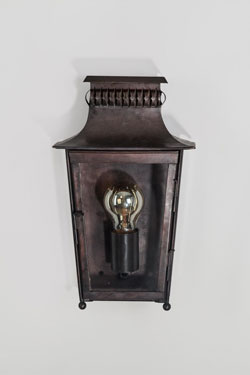 Cluny 19th century antique brass wall light, small model