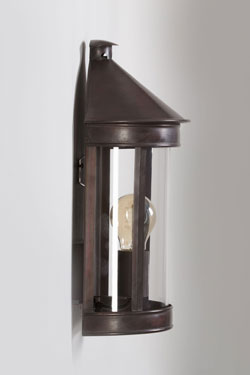 Luxembourg half-cylinder exterior wall light