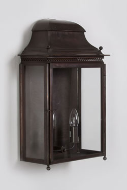 Old brass exterior wall light with IP44 protection Chantilly - Exterior wall lights by Lum’Art
