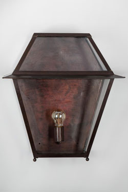 Very large classic outdoor wall light in old brass metal Pont-Neuf
