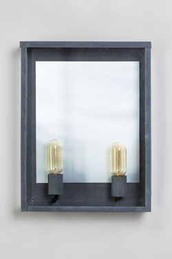 Very large rectangular outdoor wall lamp Antibes