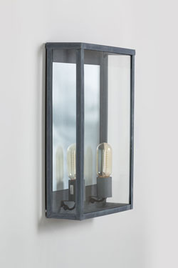 Very large rectangular outdoor wall lamp Antibes