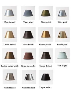 Grande applique architecturale en vieux zinc Bellecour