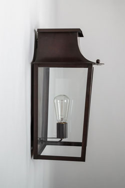 Grande applique pour l'extérieur classique en vieux laiton Passy