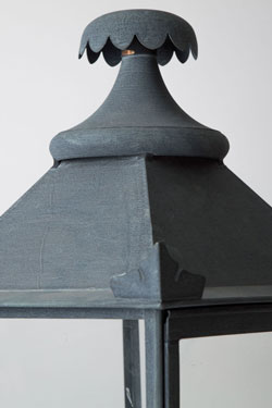 Lampadaire de jardin en métal vieux zinc Vieux Manoir