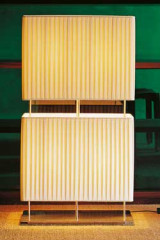 Lampadaire double abat-jour en soie plissée - Lampadaire by Luminara