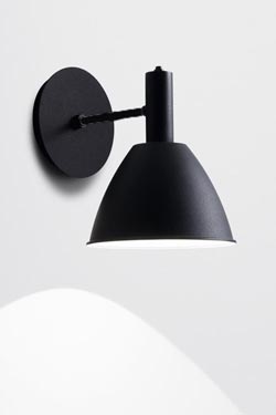 Bauhaus 90W applique métal laqué noir - Applique by Lumini