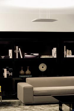 Quadratta pendant lamp white aluminium plate