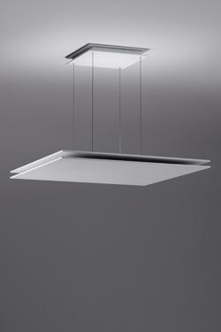 Quadratta pendant lamp white aluminium plate - Pendants by Lumini