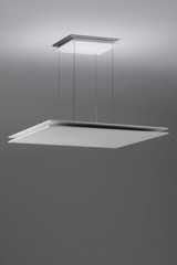 Quadratta suspension plaque aluminium blanc - Suspension by Lumini