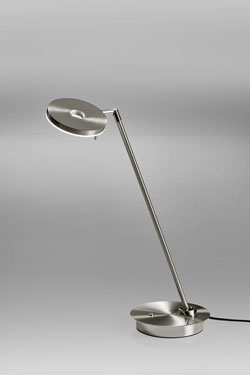 Cycle matt nickel swivel desk lamp