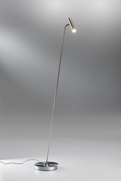 Crane articulated matte nickel reading light - Floor lamps by Lupia Licht