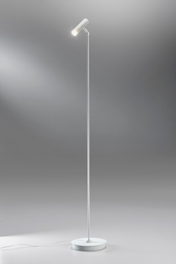 Crane white contemporary swivel reading lamp - Floor lamps by Lupia Licht