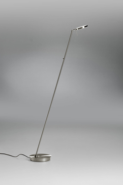 Cycle contemporary reading light in matt nickel