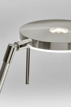 Lampe de bureau articulée orientable nickel mat Cycle