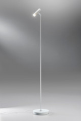 Liseuse articulée contemporain blanche Crane - Lampadaire by Lupia Licht