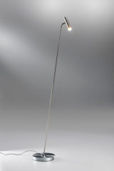 Liseuse articulée nickel mat Crane - Lampadaire by Lupia Licht