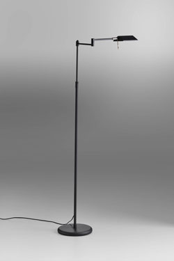 Liseuse classique articulée noire  - Lampadaire by Lupia Licht