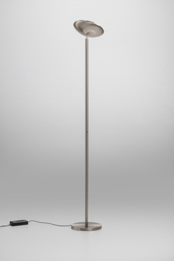 Miami matt nickel halogen-style floor lamp - Floor lamps by Lupia Licht
