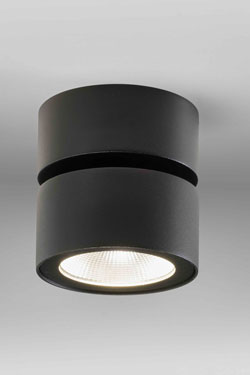 Petit spot noir éclairage LED intégré Bloc M