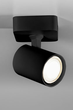 Contemporary black metal spotlight Cup - Spotlights by Lupia Licht