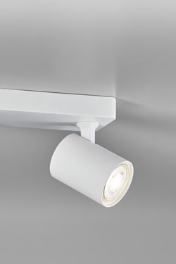 White metal 2-light spotlight Cup - Spotlights by Lupia Licht