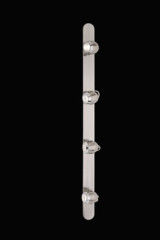Barre de 4 spots nickel et chrome Boogie - Spot by Luz Difusion