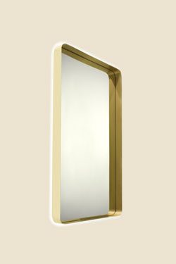 Spiegel gold backlit mirror - Bathroom lighting by Luz Difusion
