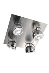 Boogie white ceiling light 4 spots retro  - Ceiling lights by Luz Difusion