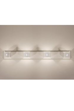 Kendo applique design en métal blanc 2 lumières