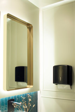 Miroir rétroéclairé doré Spiegel