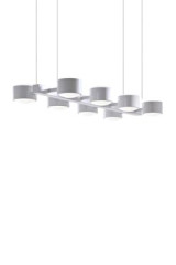 City S8 pendant lamp white 8 lights  - Pendants by Luz Difusion