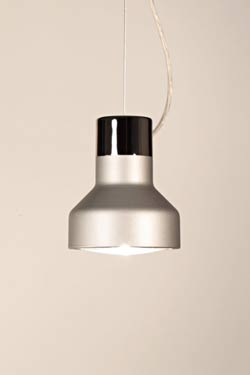 Mute S1 grey steel and aluminium pendant lamp - Pendants by Luz Difusion