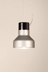 Mute S1 grey steel and aluminium pendant lamp - Pendants by Luz Difusion