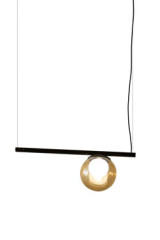 Pop pendant lamp in amber glass - Pendants by Luz Difusion