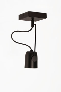 Salter spotlight black adjustable 22cm