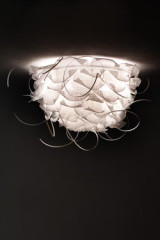 Plafonnier blanc moyen modèle Struk C100 - Plafonnier by Luz Difusion