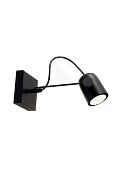 Salter spot noir orientable 22cm - Suspension by Luz Difusion