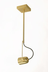 Salter spot sur tige orientable 40cm doré - Suspension by Luz Difusion