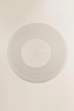 Spot chromé et verre opale blanc Boogie